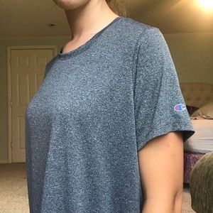 Champion Men’s Heathered-Gray Athletic Tee